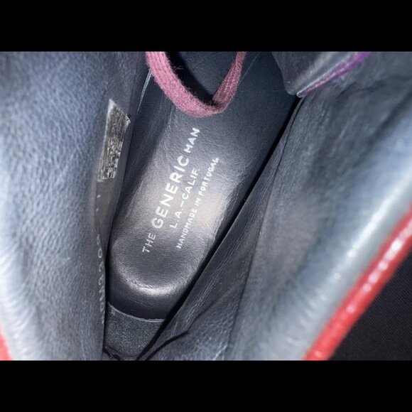 The Generic Man Men's Sportsman Metallic Sneaker, Green/Blue US Size 11 - Picture 10 of 10